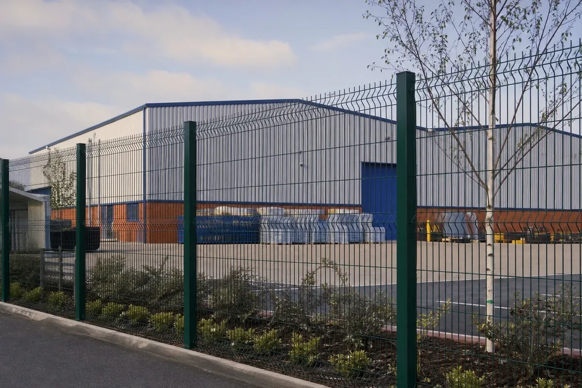 Commercial fencing installed at a West Bromwich business premises