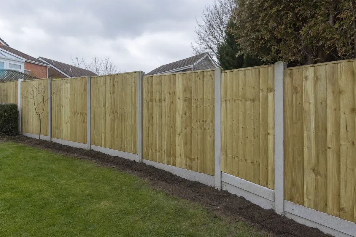 Garden fencing at a West Bromwich residential property